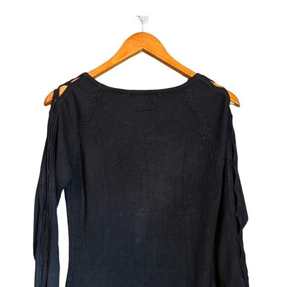 Papillon black knit long sleeve dress. Size small‎ - Picture 6 of 8